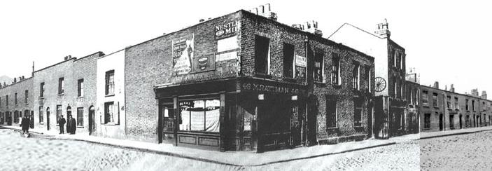 Northwest Corner of Fairclough & Berner Streets, 1909