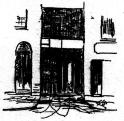 sketch of entrance to Dutfield's Yard from New York Herald